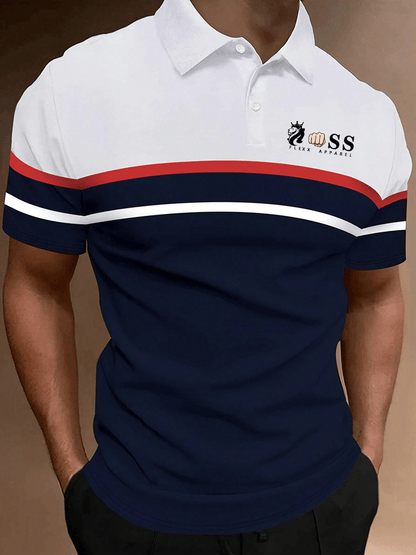 Modisches, lässiges Poloshirt mit Aufdruck für Herren