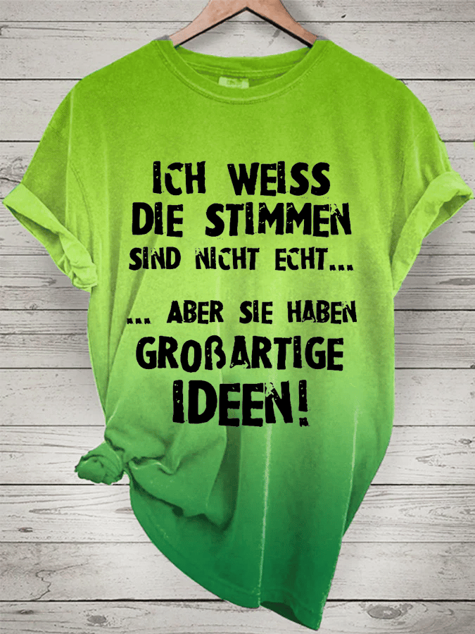 “Stimmen...”Damen-T-Shirt mit Rundhalsausschnitt