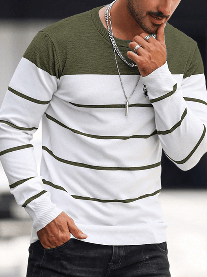 Stilvolles Langarm-T-Shirt mit Buchstaben-Print für Herren