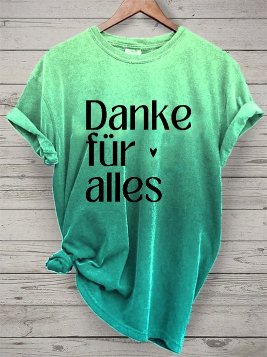 Thank you for everything - women's round neck t-shirt