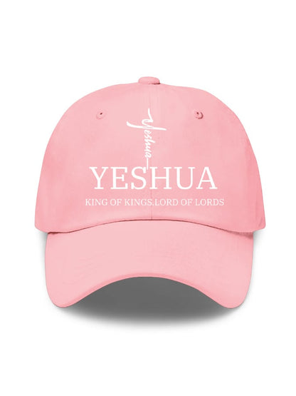 Unisex Flag Cross “Yeshua King OF Kings Lord Of Lords” Print Baseball Cap