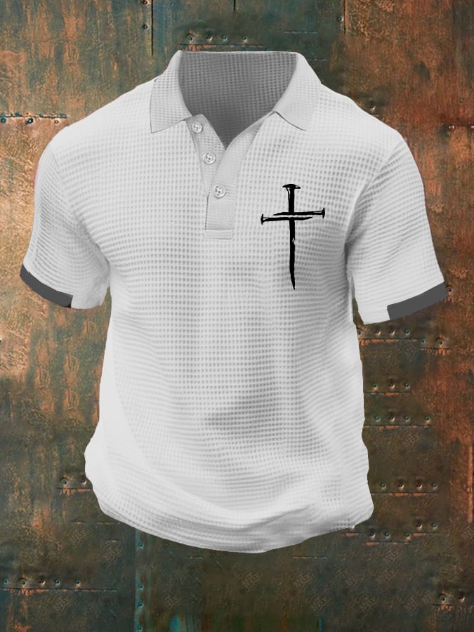 Men's Faith Multicolor Waffle Polo
