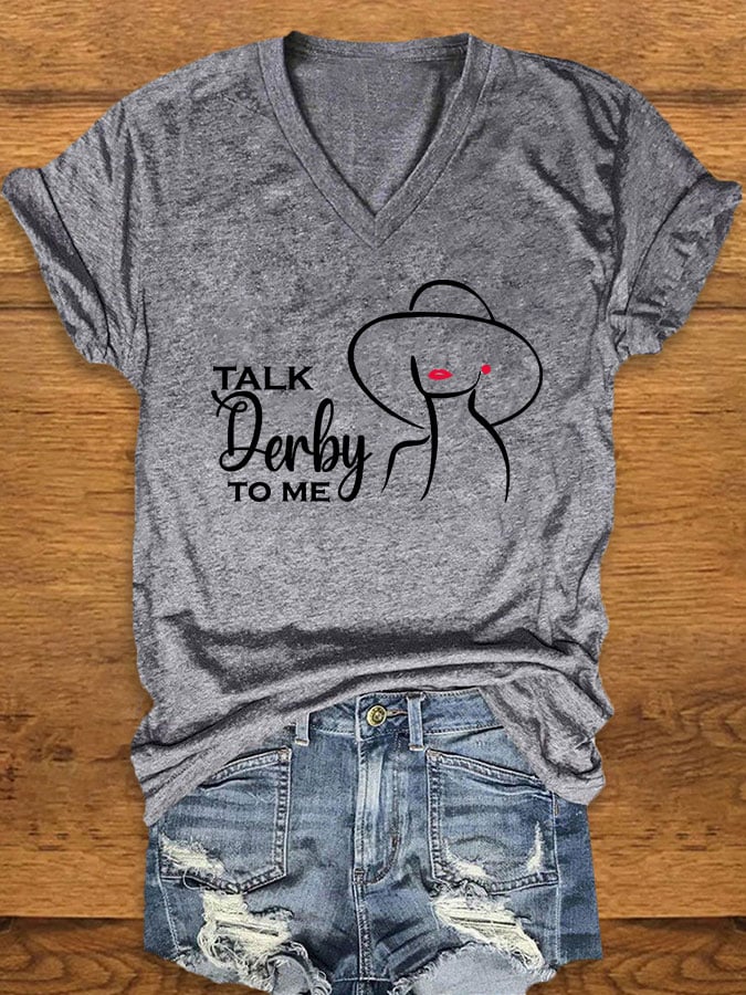 Women's "Talk Derby To Me" Printed T-Shirt