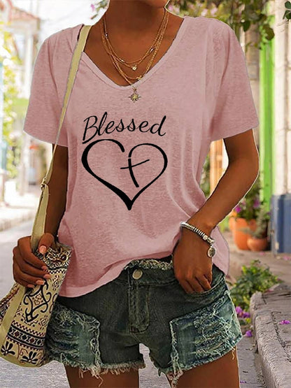 Women's jesus has my back reversible print t-shirt
