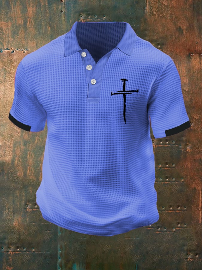Men's Faith Multicolor Waffle Polo