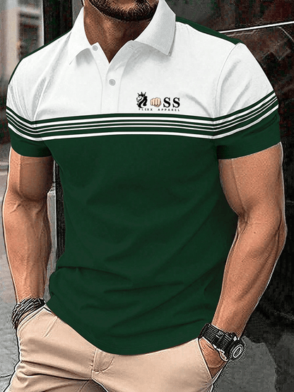 Modisches, lässiges Poloshirt mit Aufdruck für Herren