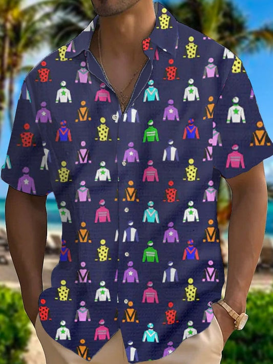 Men's Derby Roses Printed Casual Shirt