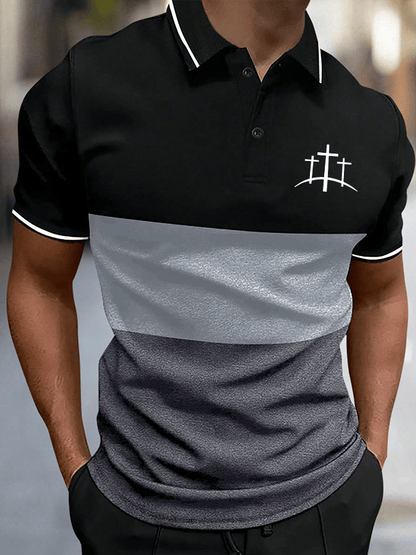 Men's Faith Print Polo Shirt
