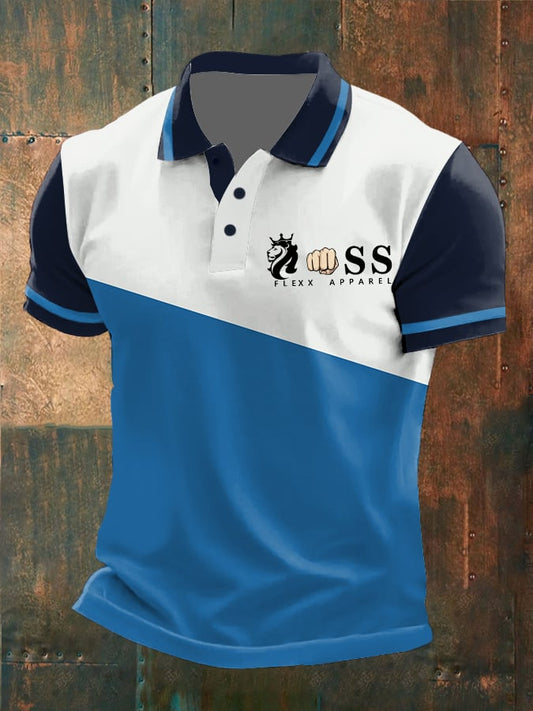 Stilvolles, lässiges Business-Poloshirt in Kontrastfarbe für Herren