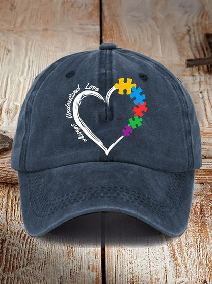 Autism Awareness Print Baseball Cap