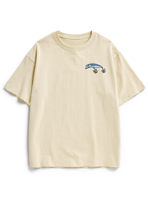 Talk Less Fish More Unisex Heavyweight Cotton T-Shirt