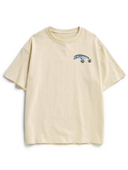 Talk Less Fish More Unisex Heavyweight Cotton T-Shirt