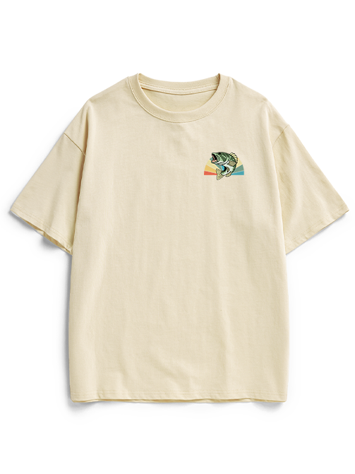 Hooked on the Reel Life Unisex Heavyweight Cotton T-Shirt