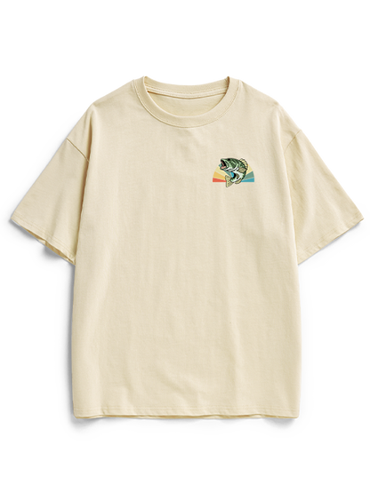 Hooked on the Reel Life Unisex Heavyweight Cotton T-Shirt