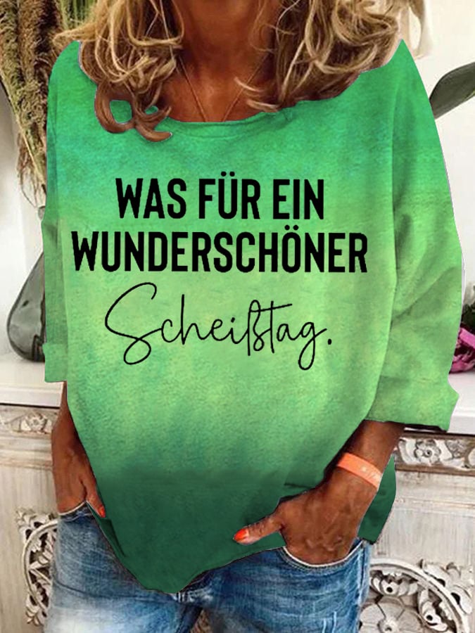 Was für ein wunderschöner Scheißtag -Sweatshirt für Damen