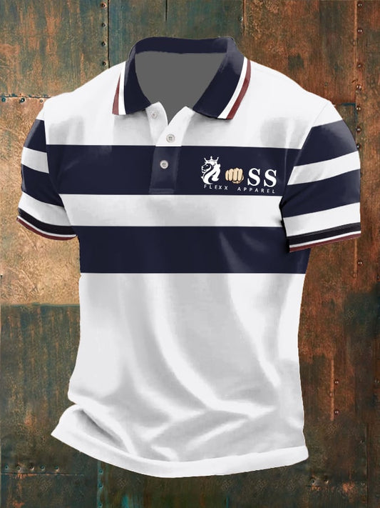 Stilvolles, lässiges Business-Poloshirt in Kontrastfarbe für Herren