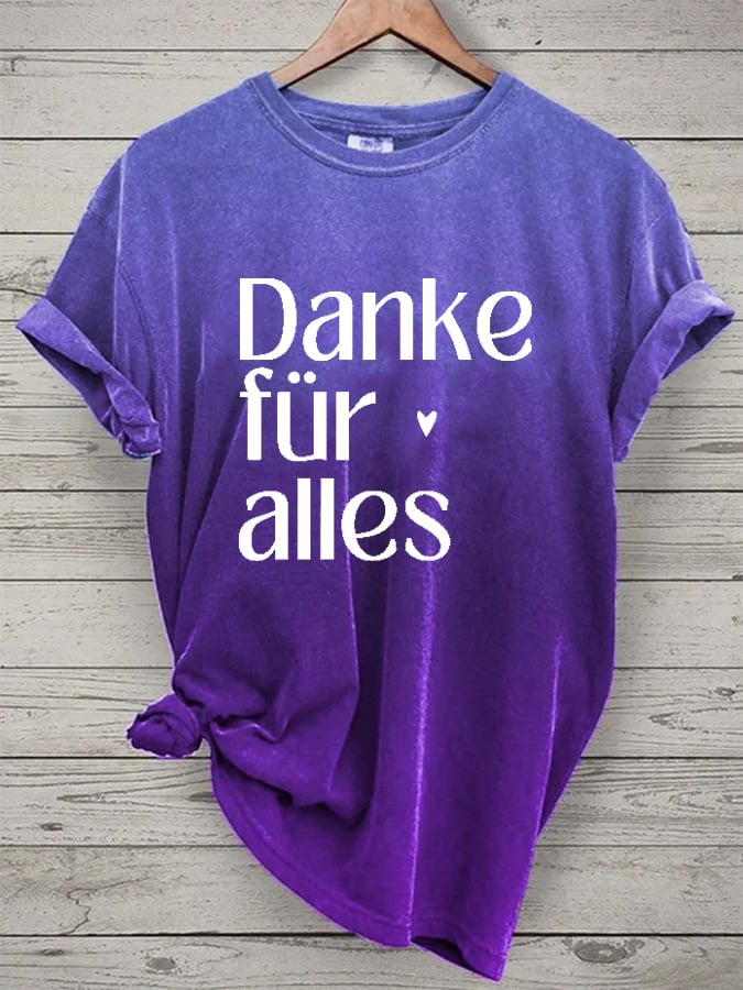 Thank you for everything - women's round neck t-shirt