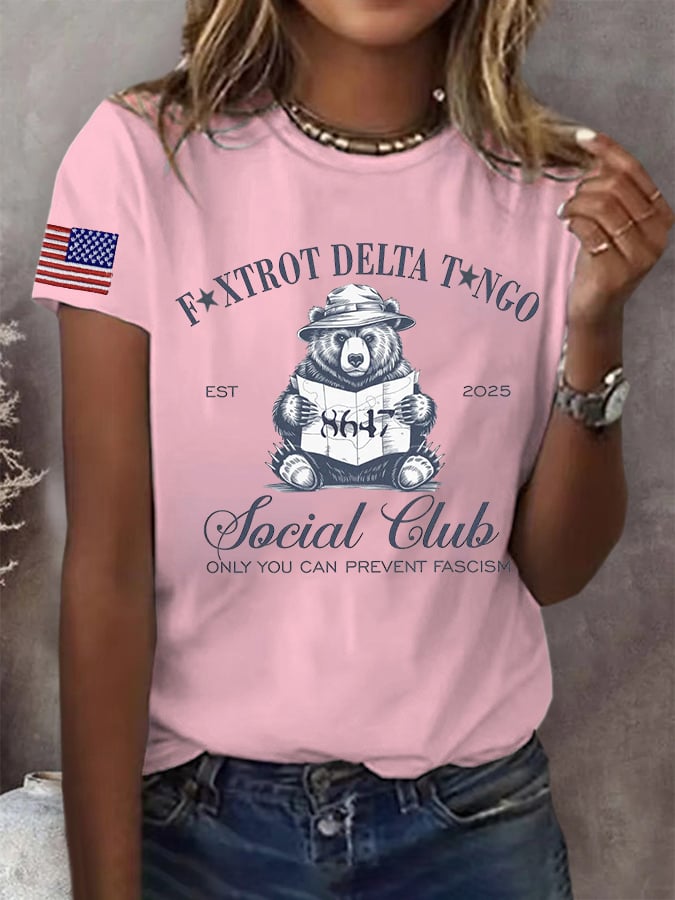 Women's FDT Print Casual T-shirt