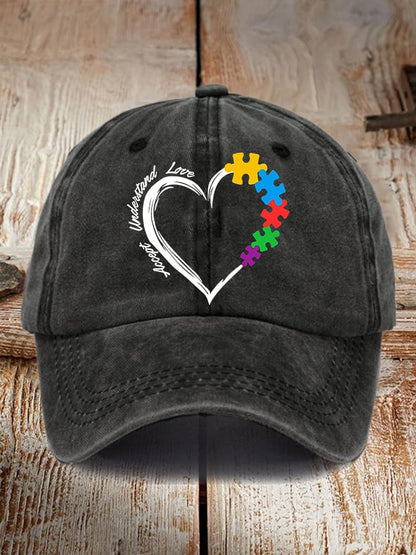 Autism Awareness Print Baseball Cap