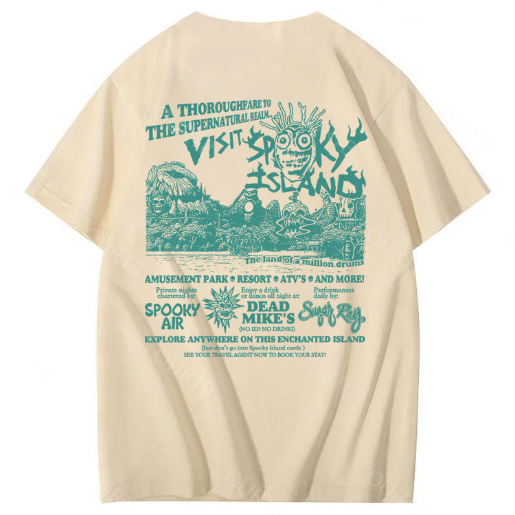 Spooky Island Halloween 100% Cotton T-Shirt