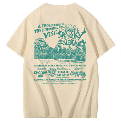Spooky Island Halloween 100% Cotton T-Shirt