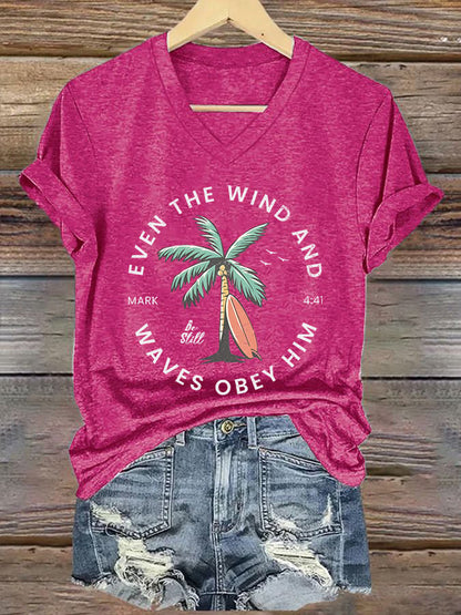 Women'S Casual Christian Scripture Graphic Print Short Sleeve T-Shirt