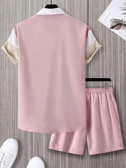 Modischer, bedruckter Freizeitanzug für Herren