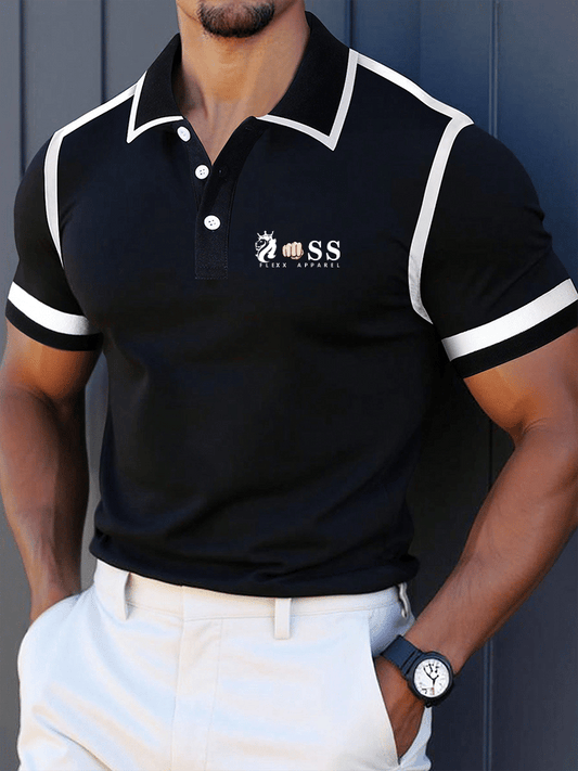 Lässiges Poloshirt mit Aufdruck für Herren