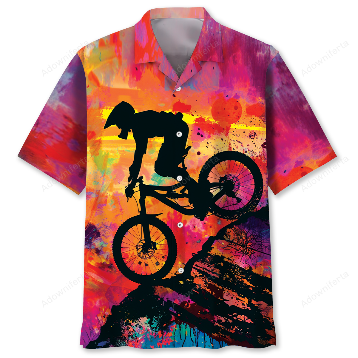 Downhill Make Me Happy Hawaiian Shirt