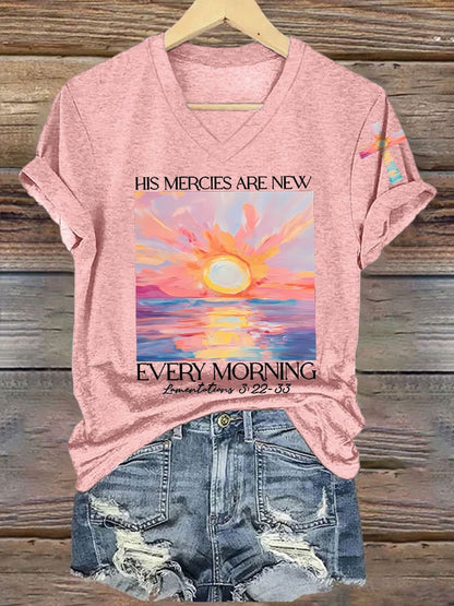 Women's His Mercies Are New Every Morning Feeling T-Shirt