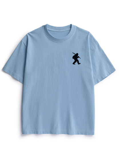 Bigfoot Loves Trout Unisex Heavyweight Cotton T-Shirt