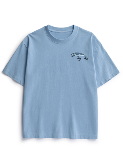 Talk Less Fish More Unisex Heavyweight Cotton T-Shirt