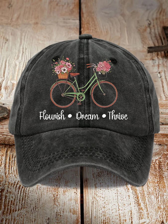 Unisex casual FTD washed cotton hat