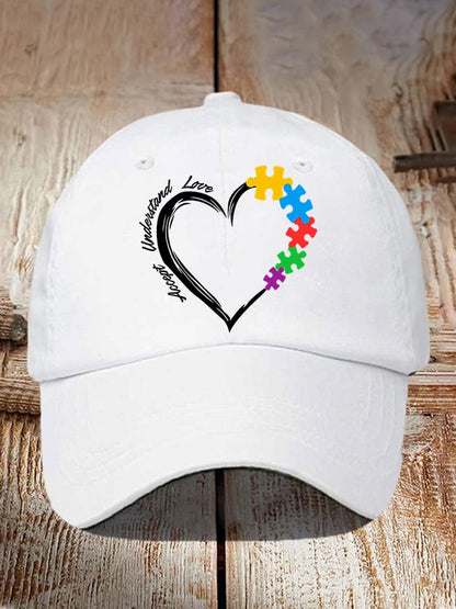 Autism Awareness Print Baseball Cap