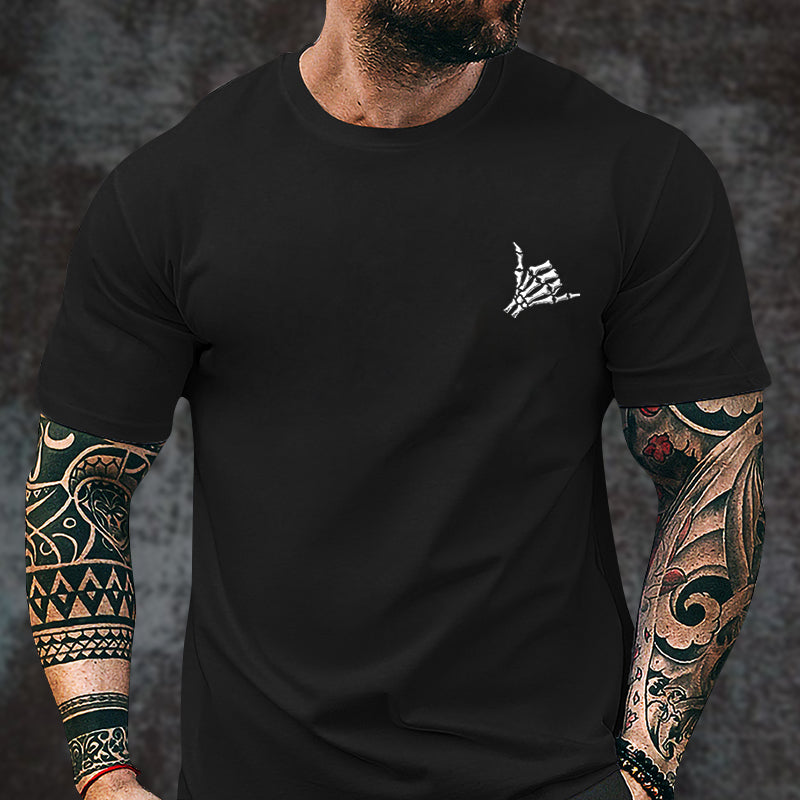 Send It Skull Printed Men's T-shirt