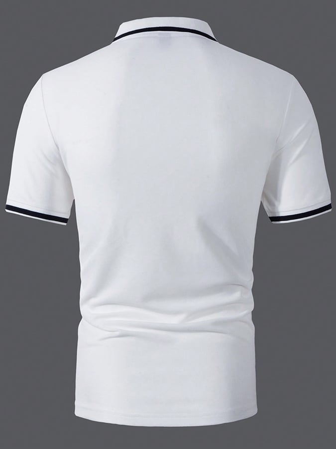 Men's Faith Print Polo Shirt (With Pockets)