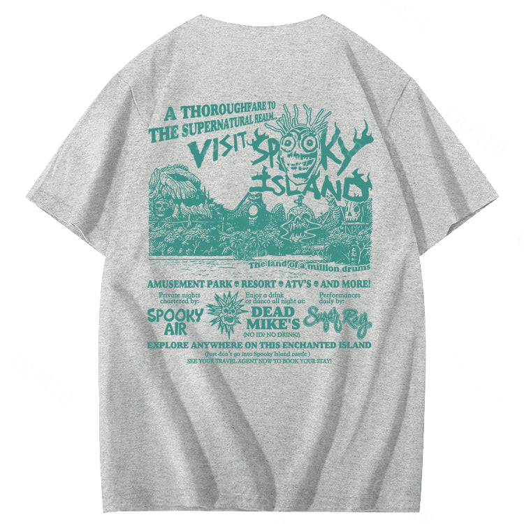 Spooky Island Halloween 100% Cotton T-Shirt