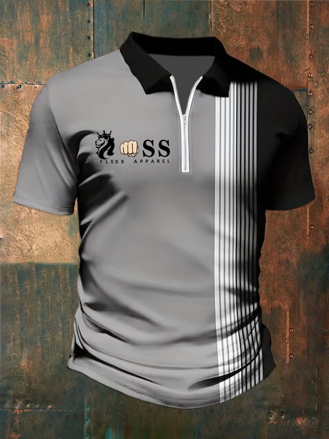 Lässiges Poloshirt in Kontrastfarbe für Herren