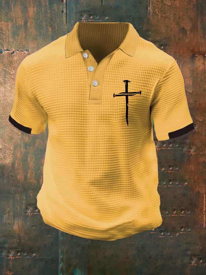 Men's Faith Multicolor Waffle Polo