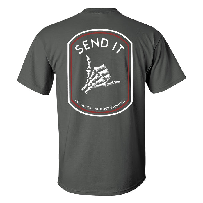 Send It Skull Printed Men's T-shirt