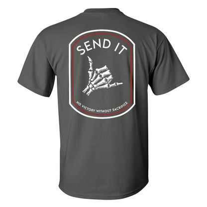 Send It Skull Printed Men's T-shirt