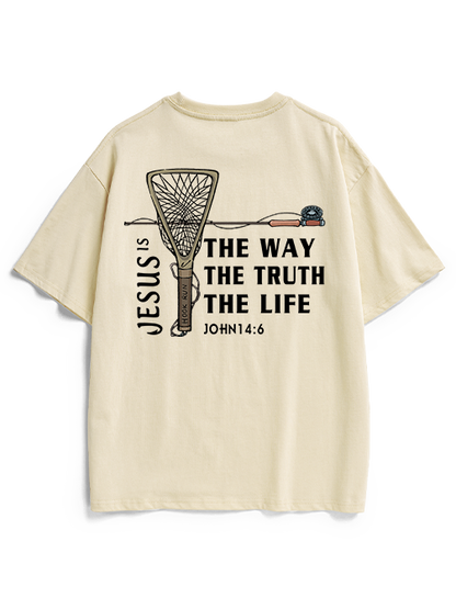 Fishing for Truth Unisex Heavyweight Cotton T-Shirt