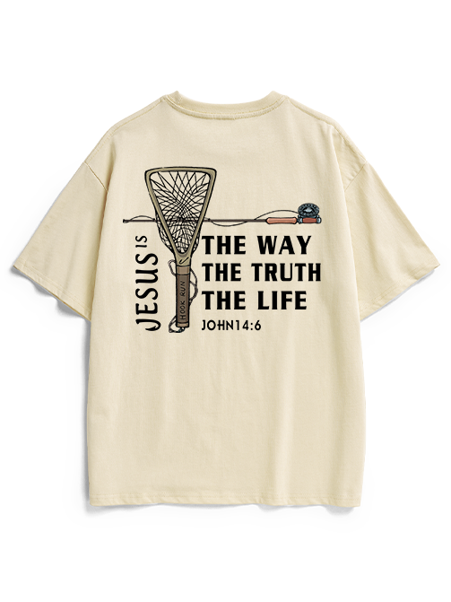 Fishing for Truth Unisex Heavyweight Cotton T-Shirt