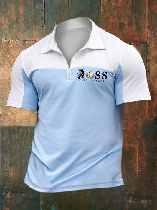 Lässiges Poloshirt in Kontrastfarbe für Herren
