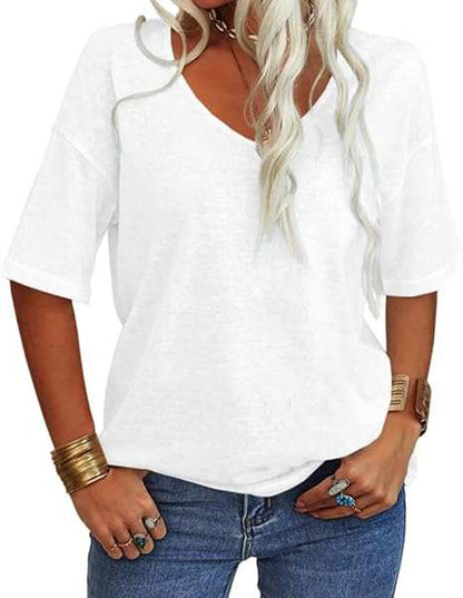 Summer Casual T-shirt Basic Tops (Buy 2 Free Shipping)