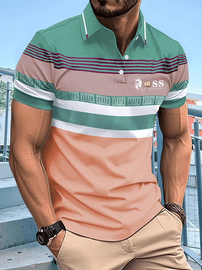 Lässiges Poloshirt für Herren mit Buchstabendruck