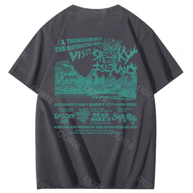 Spooky Island Halloween 100% Cotton T-Shirt
