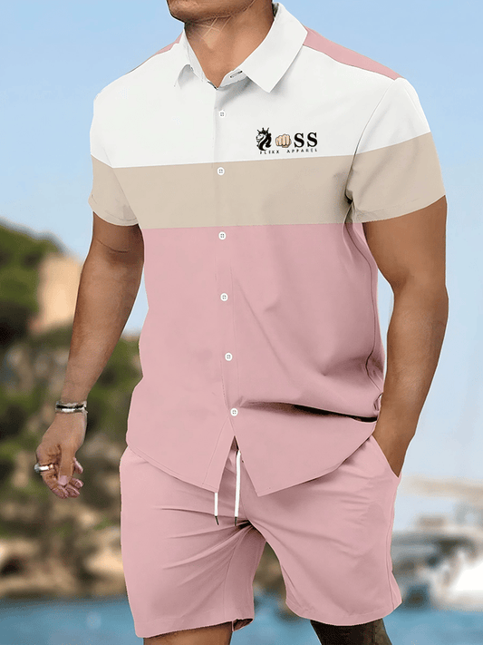 Modischer, bedruckter Freizeitanzug für Herren