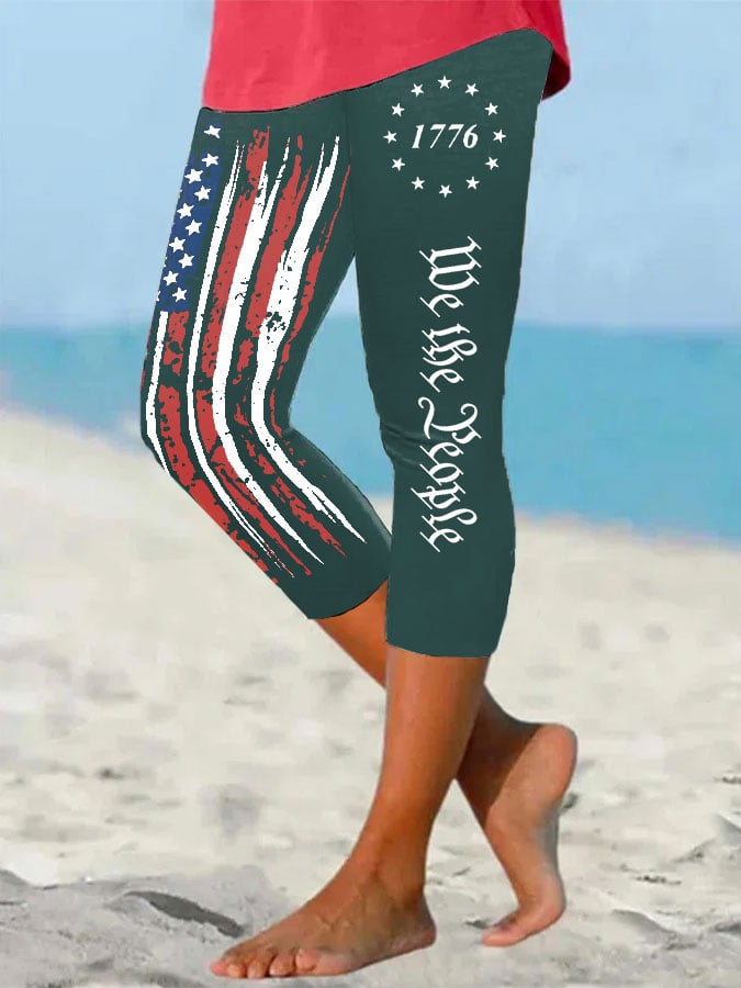 🔥Last Day 49% Off🔥Women's Independence Day Casual Leggings