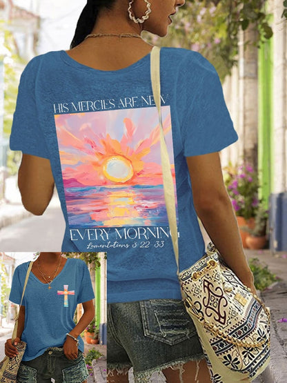 Women's His Mercies Are New Every Morning Feeling T-Shirt